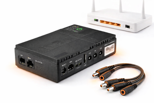 Міні UPS для роутера DC1018P портативний безперебійник 10400 мАгод 5V/9V/12V USB 18W DC1018PP фото