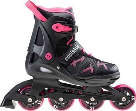 Ролики Ковзани CoolSlide Nachos YG рекреаційні регульовані чорні розмір 36-39 10065905 фото