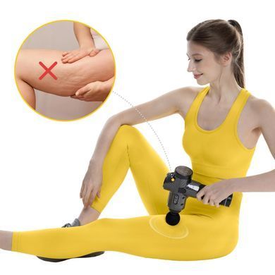 Ручний масажер для тіла MASSAGE GUN-ULTRA 4FIZJO Масажний пістолет портативний зі змінними наконечниками MG02 фото