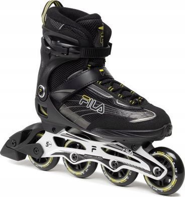 Роликові ковзани Fila FILA SKATES MIZAR 80 black-lime 45 роликові ковзани 14074251 фото