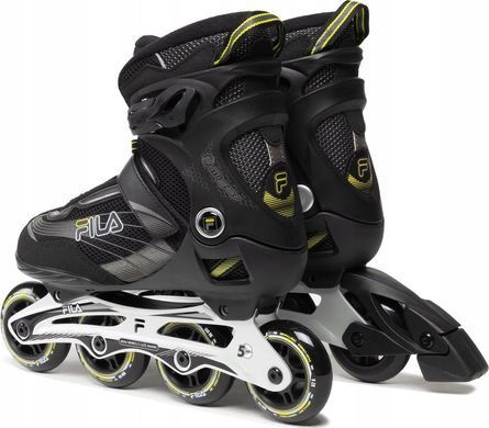 Роликові ковзани Fila FILA SKATES MIZAR 80 black-lime 45 роликові ковзани 14074251 фото
