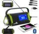 Радиоприемник Bivaccs Bluetooth солнечная батарея с фонариком и функцией PowerBank Bivacc Quercus 4000-green фото 2