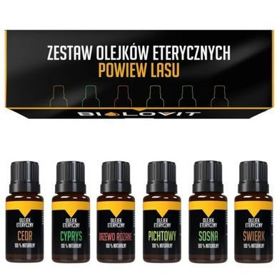 Набір натуральних ефірних олій Bilovit Лісовий бриз 6 штук OET-ZES-06 фото