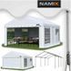Намет садовий 5x6 м 30 м&sup2;, висота 2,8 м, NAMIX BASIC оцинкована сталь, для кафе та весілля NX98778 фото 1