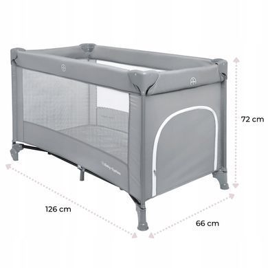 Дорожная кроватка-манеж Moby-System Happy Traveller Basic с матрасом и сумкой 126&times;66 см 5906395302529 фото