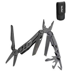 Мультитул NexTool Flagship Pro Black, 110 мм, 16 функций, черный, сталь 50Cr15MoV, полноразмерные ножницы и чехол MKNE20120 фото
