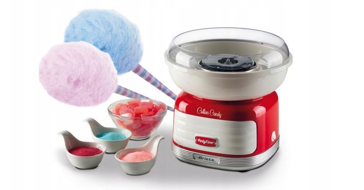 Домашній портативний апарат для солодкої вати Ariete Cotton Candy червоний 500 Вт 2973/001 фото