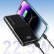 Повербанк 20000 mAh быстрая зарядка PD 22.5W Power Bank 3xUSB с дисплеем Black 5906924735736 фото 8