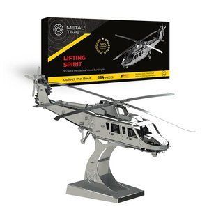 Колекційна модель-конструктор Metal Time Lifting Spirit Вертоліт механічний (MT027) 4820230260458 фото