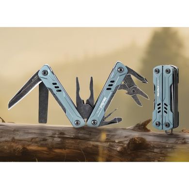 Мультитул NexTool Mini Sailor S11 Pro, 67мм, карманный EDC, серый, 12 функций, сталь 8Cr14MoV, с кольцом MKNE20382A фото