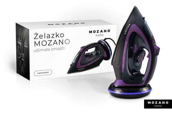 Утюг беспроводной Mozano Ultimate Smooth мощностью 2600 Вт, фиолетовый 5907651421213 фото