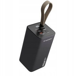Повербанк 30000 mAh для ноутбука Wozinsky K65+ 65W PD 2xType-C USB LED Gray 5907769364457 фото