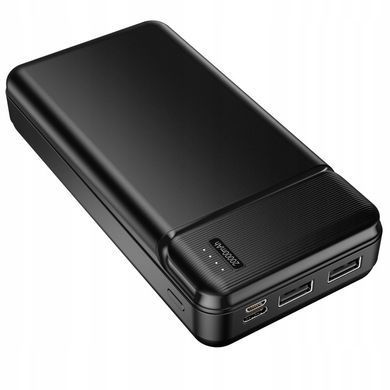Повербанк 20000 mAh Maxlife MXPB-01 Power Bank 2xUSB MicroUSB Type-C LED Black 5900495758286 фото