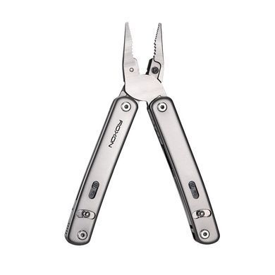 Мультитул Roxon Flex S804G, 107мм, карманный, серебристый, 18 функций, нержавеющая сталь, модульная конструкция MKS804G фото