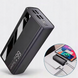 Повербанк 60000 mAh швидка зарядка 66W PD QC 3.0 Power Bank 5 виходів LED Black 625014514697 фото 1