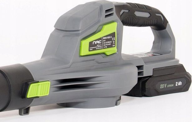 Воздуходувка аккумуляторная NAC BB20-B20-S с аккумулятором для листьев 5905842524743 фото
