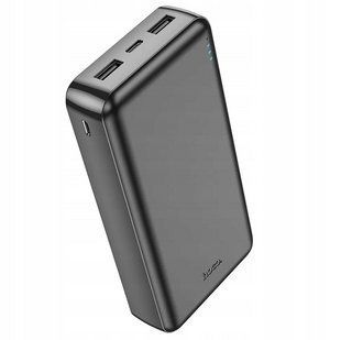Повербанк 20000 mAh Hoco J100A High-ranking 2xUSB Micro-USB Type-C 2.1A LED 6931474783585 фото