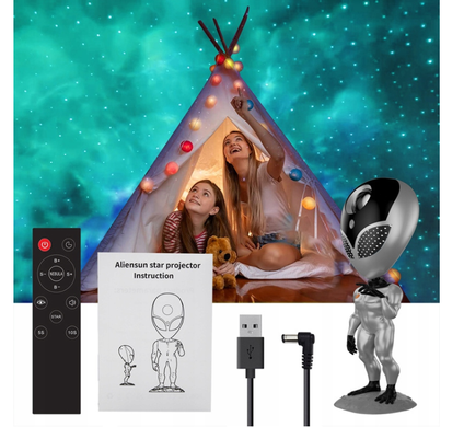 Лампа-проектор разноцветный STAR PROJECTOR NIGHT LIGHT ALIENSUN повторяет слова ночник ALIENSUN фото