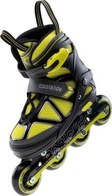 Ролики коньки coolslide butters yb для отдыха, регулируемые, зеленые, размер 39-42 10065912 фото