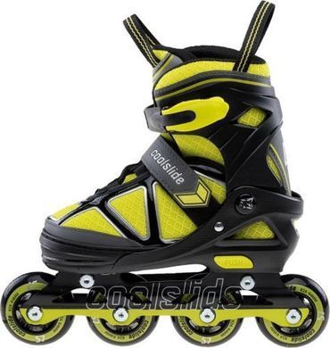 Ролики коньки coolslide butters yb для отдыха, регулируемые, зеленые, размер 39-42 10065912 фото