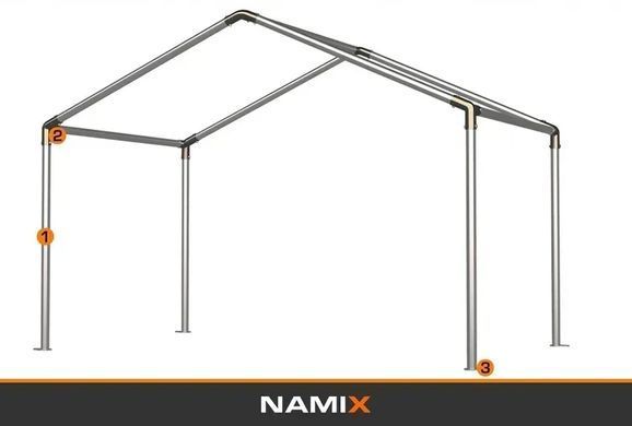 Палатка садовая COMFORT 3х2 м, ПВХ 560 г/м&sup2;, оцинкованная сталь, влагостойкий павильон для вечеринок. NX98792 фото