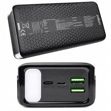 Повербанк 30000 мА&middot;год 22,5 Вт USB-C USB-A QC 3.0 з дисплеєм і ліхтариком POLION PLNPB003 5906728469349 фото