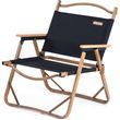 Складной туристический стул Naturehike MW02 NH19Y002-D, алюминиевый, черный, грузоподъемность 120 кг 6927595760789 фото