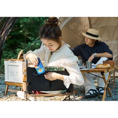 Складной туристический стул Naturehike MW02 NH19Y002-D, алюминиевый, черный, грузоподъемность 120 кг 6927595760789 фото