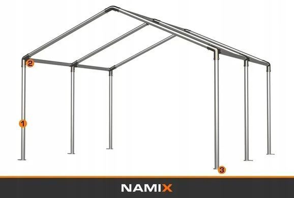Намет садовий NAMIX COMFORT 3х4 м, ПВХ 560 г/м&sup2;, білий водонепроникний павільйон для вечірок та торгівлі NX98794 фото