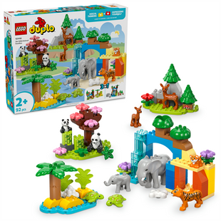 Конструктор LEGO DUPLO Town Сімейства диких тварин 3-в-1, 92 деталі (10446) 5702017815558 фото