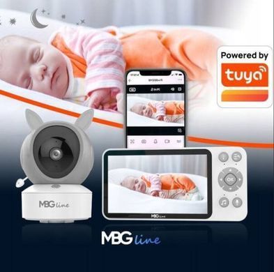Nanny Mbg Line Беспроводная вращающаяся электронная няня FHD WIFI камера TUYA LCD ZOOM 14226292 фото