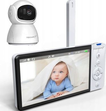 Няня Mbg Line ЕЛЕКТРОННА НЯНЯ Feegar КАМЕРА РОТАЦІЯ LCD 5'' 5000mAh ZOOM Запис 14429498 фото