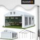 Намет для вечірок NAMIX COMFORT 3х8 м ПВХ 560 г/м&sup2;, садовий павільйон, оцинкована сталь, водостійкий NX98796 фото 1