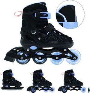 Ролики Spokey Дитячі регульовані роликові ковзани 4в1 Spokey QUATTRO 13892970 фото