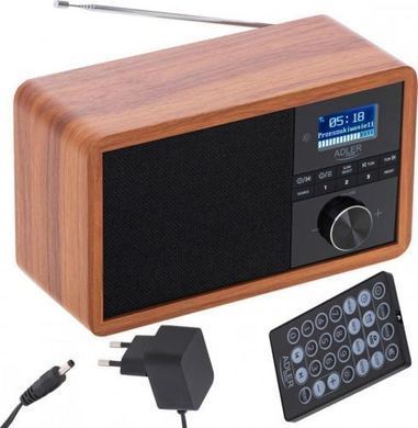 Радіоприймач Adler 1184 DAB+ Bluetooth 5902934839167 фото