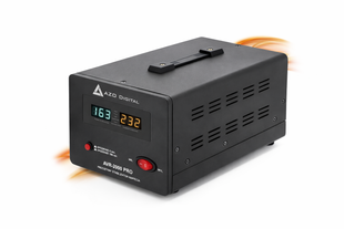 Стабілізатор напруги AZO AVR 2000/1200 Pro, 2000VA/1200W, точність &plusmn;3%, релейний, захист для котла та генератора MK-AZO00D1156 фото