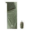 Спальный мешок Naturehike LW180 XL 205x85 см летний зеленый легкий (760 г) ультракомпактный для туризма, Хаки, Справа (R)