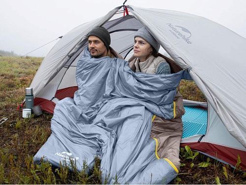 Спальний мішок Naturehike LW180 XL 205x85 см літній зелений легкий 760 г ультракомпактний для туризму 6927595777961-R фото