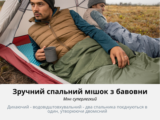 Спальний мішок Naturehike LW180 XL 205x85 см літній зелений легкий 760 г ультракомпактний для туризму 6927595777961-R фото