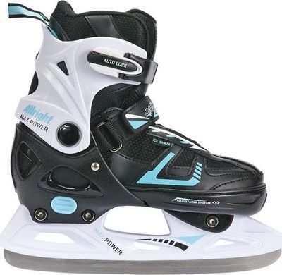 Allright Rollerblades 2в1 Ролики + Хоккейные коньки Max Power бело-черные 33-36 6445158 фото