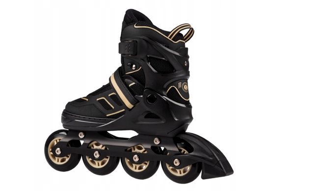 Женские роликовые коньки Nils Extreme регулируемые резиновые колеса размеры 35-38/39-42 NA14174 фото