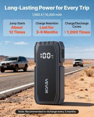Пусковое устройство 1500А 10000 мАч для авто 3 в 1 с фонариком USB CP-F78 Jump starter YJDYQDX1500AGX9EK001V9 фото