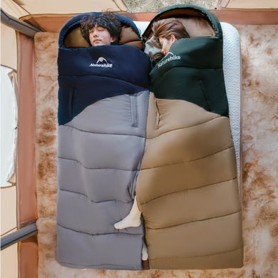 Спальний мішок Naturehike Sunny Day PL02 U450 правий 220х80 см ковдра з капюшоном 6977465868435 фото
