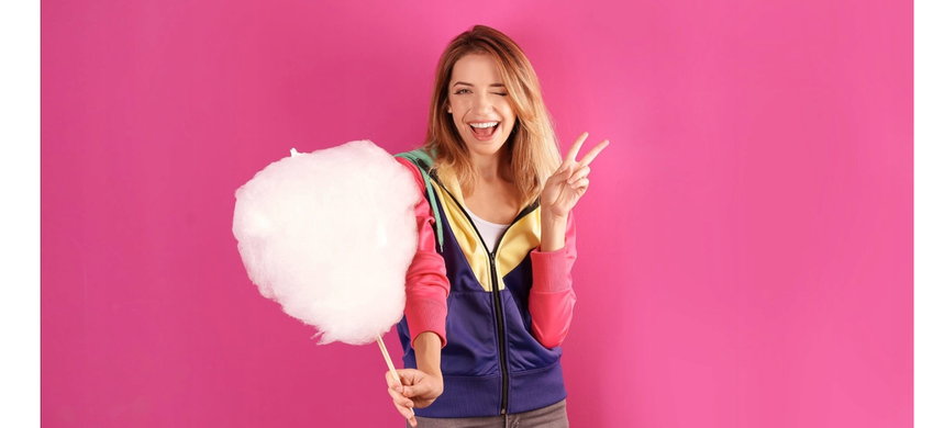 Апарат для солодкої вати Ariete Cotton Candy червоний 500 Вт набір фруктовий цукор 4кг 2973/00C4 фото