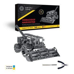Колекційна модель-конструктор Metal Time Voracious Harvester Комбайн механічний (MT026) 4820230260724 фото