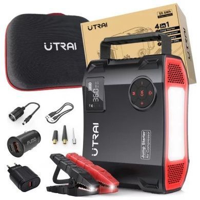Пусковий зарядний пристрій 2000А Powerbank Jump Starter Compressor 8 Bar UTRAI JSTAR 5 5903957741390 фото