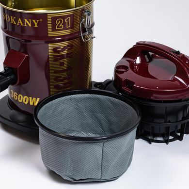 Пилосос Sokany SK-13007, професійний, 4000 Вт, 17000 Па, з контейнером 28 л 2355584675 фото